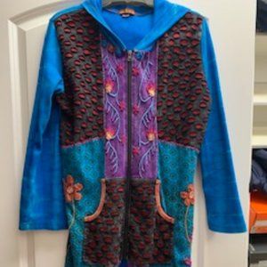 Windhorse Hooded  Multi-Colored Jacket Super Cute